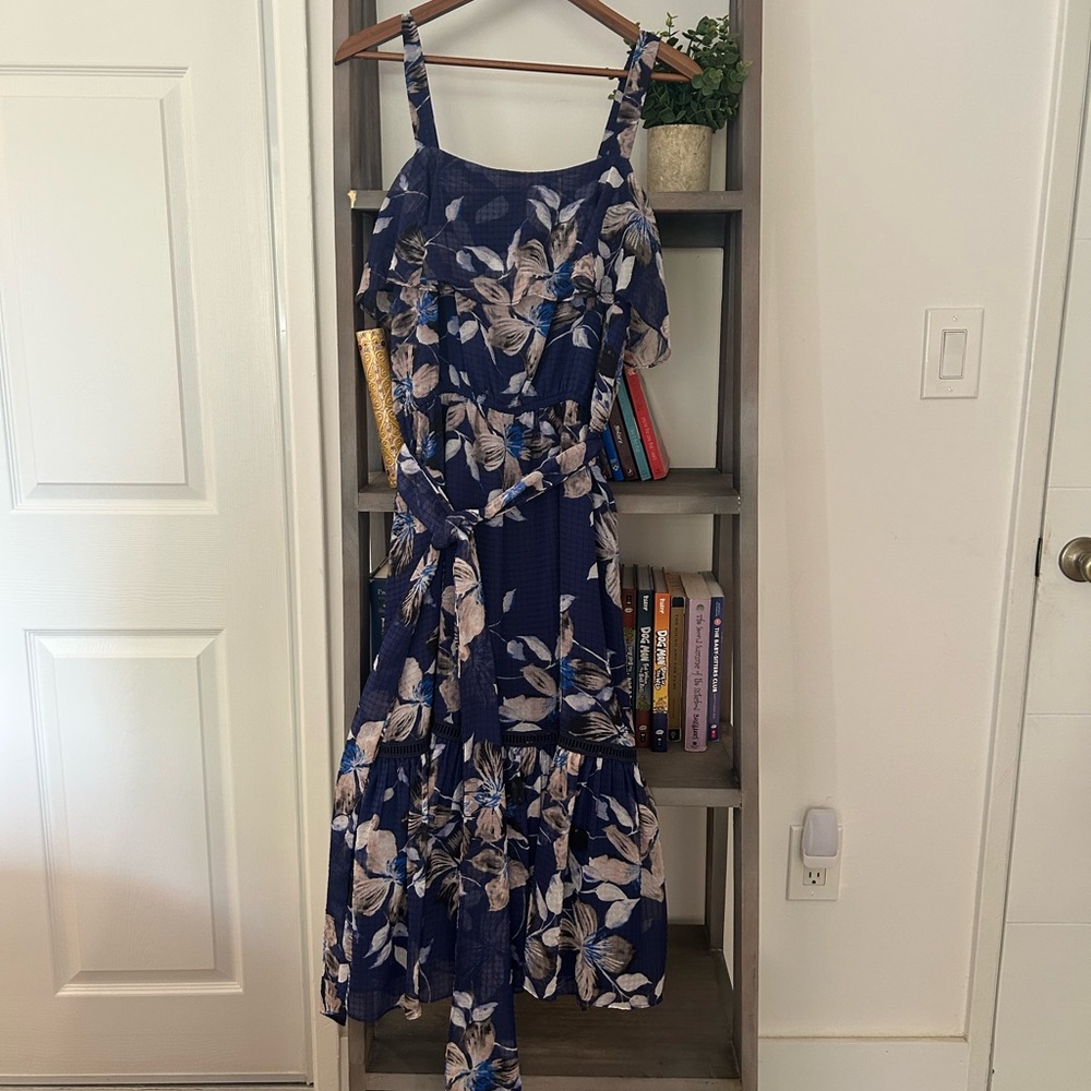 Eliza J Spring Floral Midi Dress - Picture 12 of 12